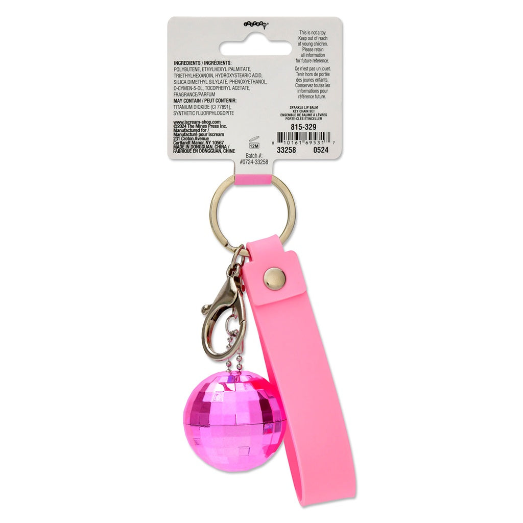 Sparkle Lip Balm Key Chain