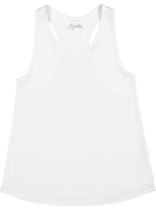 Racer Back Tank-White