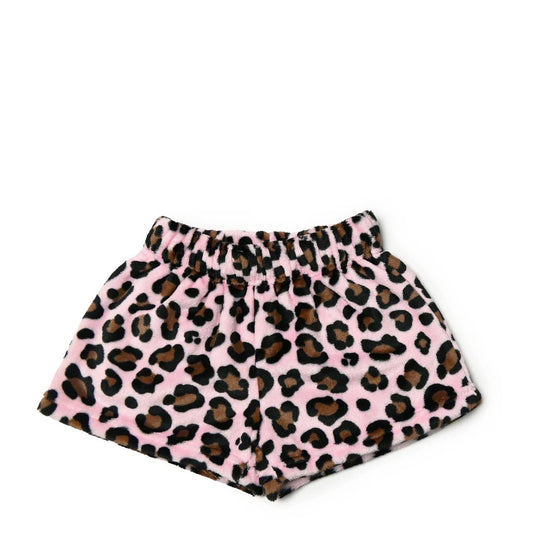 Fleece Leopard Shorts