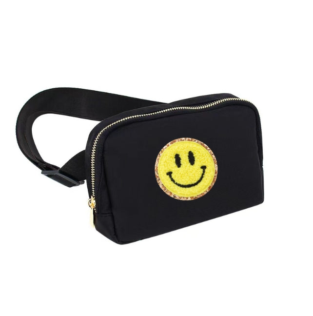 Varsity Collection Belt Bag-Black