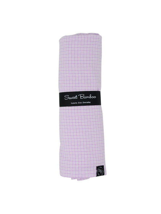 Swaddle-Purple Basketweave