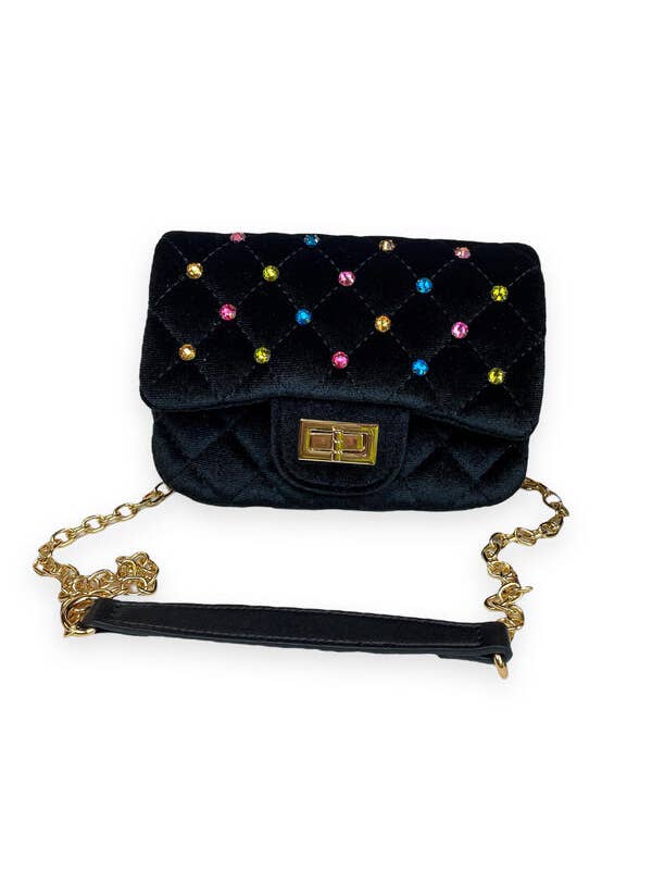 Black Velvet Purse