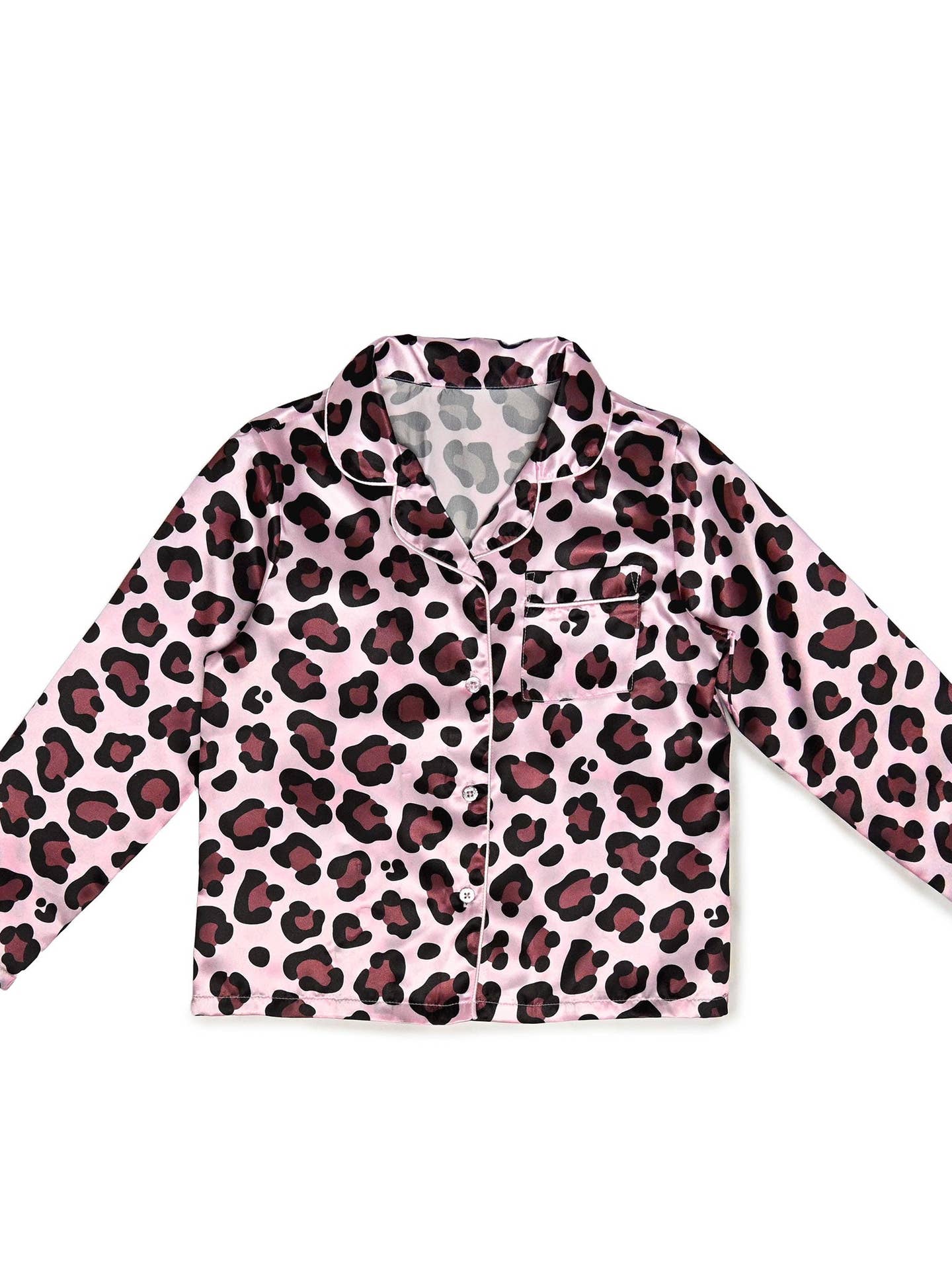 Leopard Satin PJ's with Headband