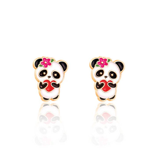 Panda Love Stud Earrings