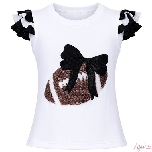 Sequin Football Ruffle Shirt