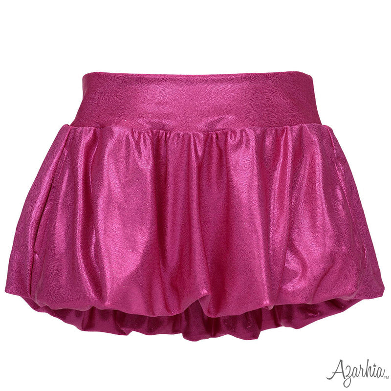 Shimmer Bubble Skort-Hot Pink