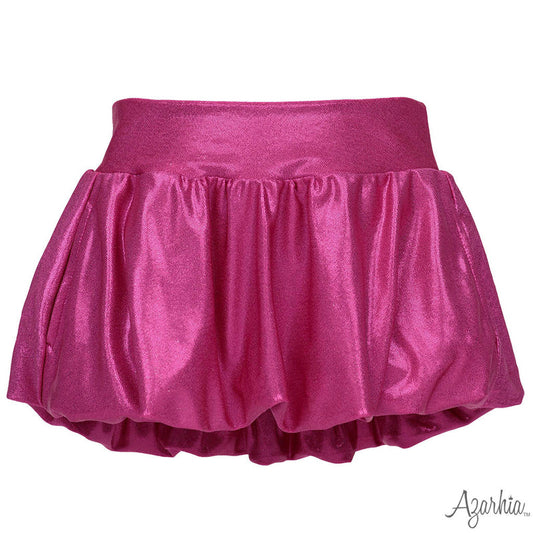 Shimmer Bubble Skort-Hot Pink