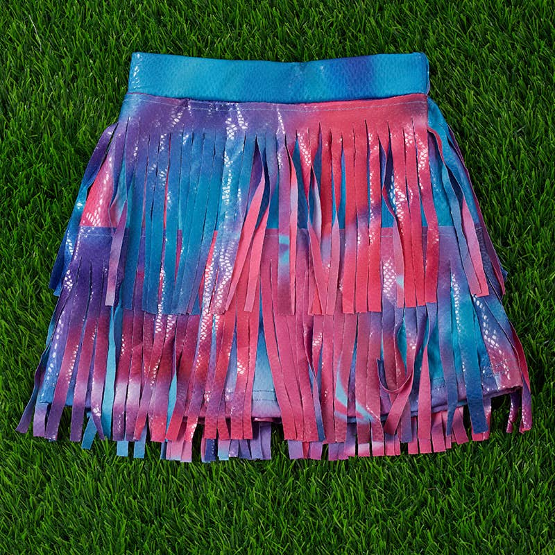 Tie Dye Fringe Skirt