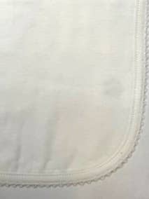 Picot Trim Blanket-White