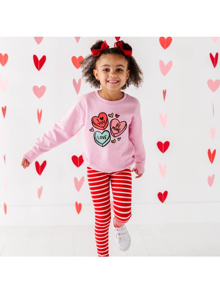 Candy Hearts Pink Sweatshirt