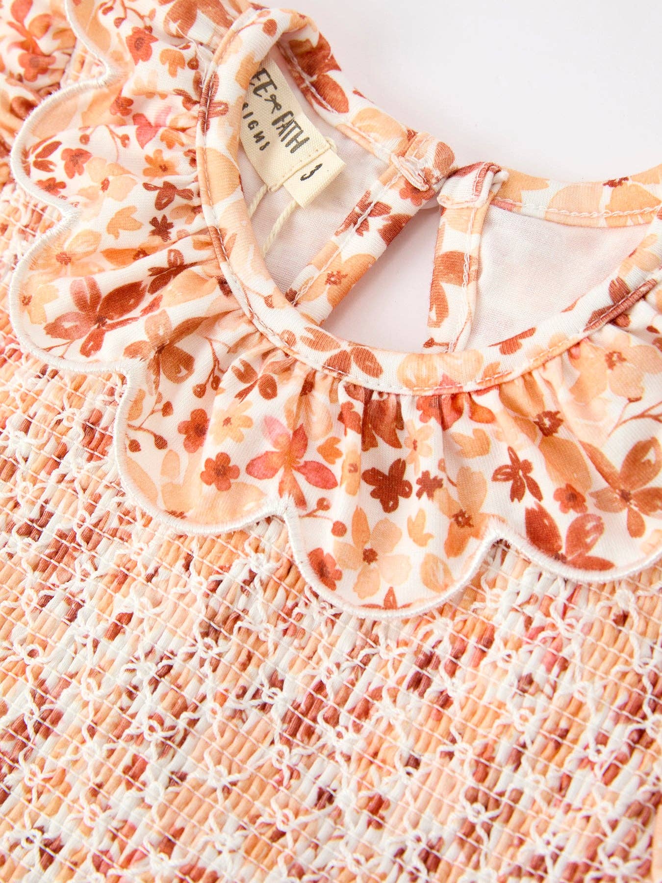 Fall Rust Floral Dress
