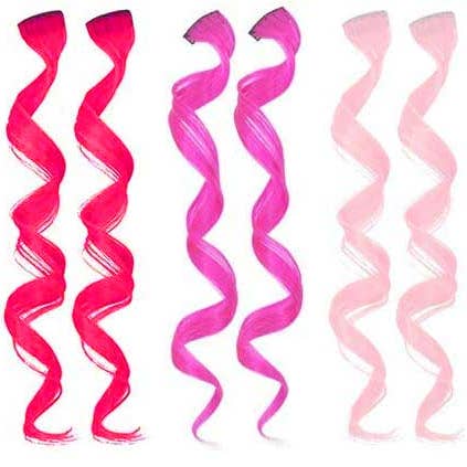 Pretty in Pink Curls Clip-In Extensions