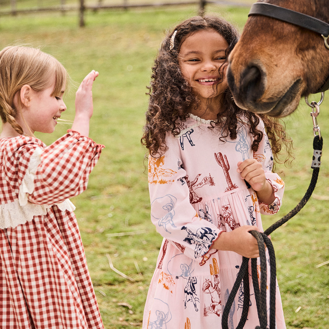 Charlie Dress - Pink Cowgirls