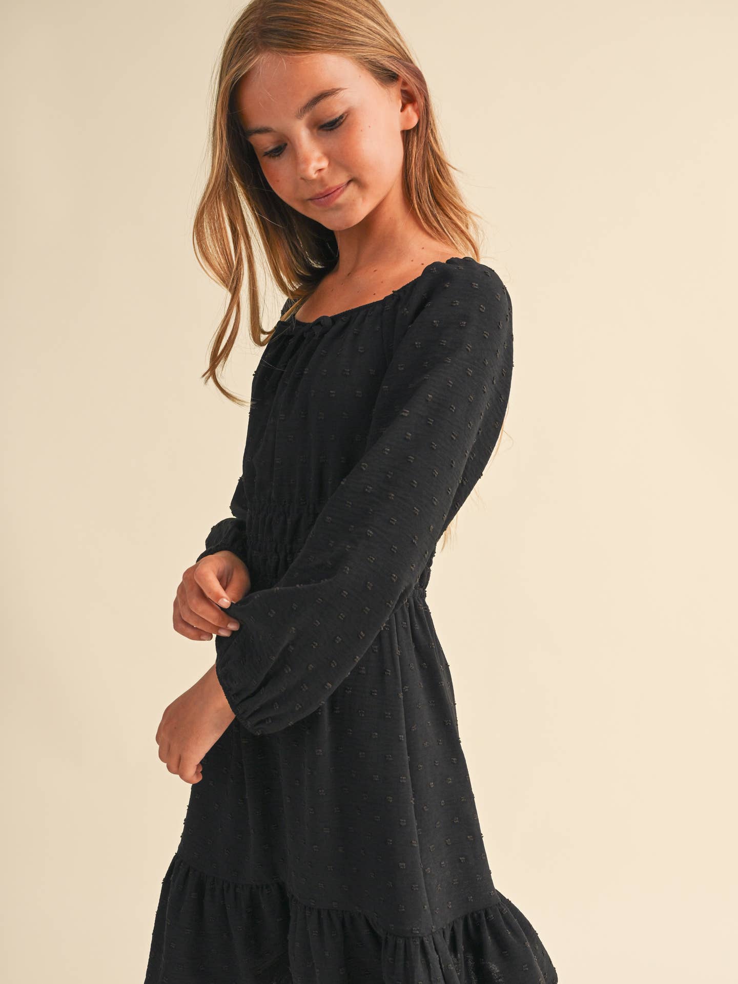 Black Juliette Waist Dress