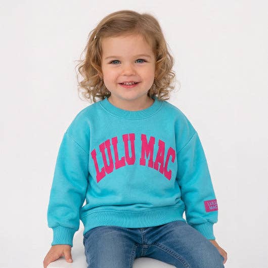 Toddler Puff Sweatshirt-Blue Pink