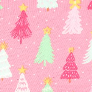 Merry Pink Pines Twirl Dress