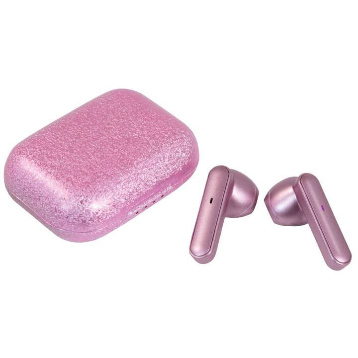 Pink Glitter Earbuds