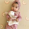 Bitzy Crinkle™ Sensory Toy Teether-Bunny