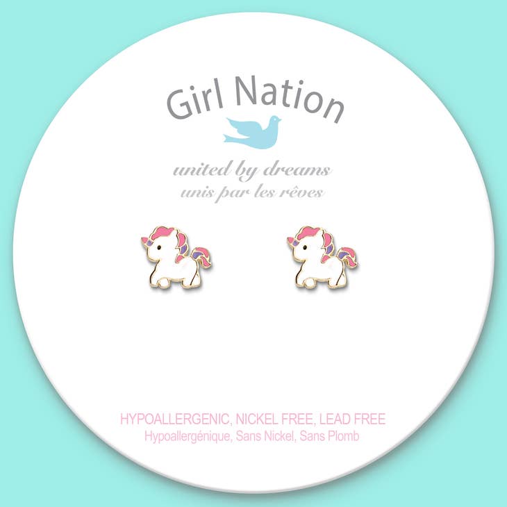 Magical Unicorn Stud Earrings