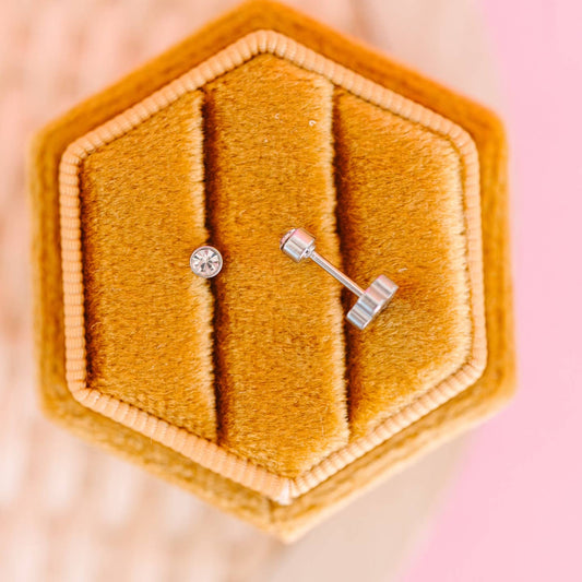 Tiny Silver Diamond