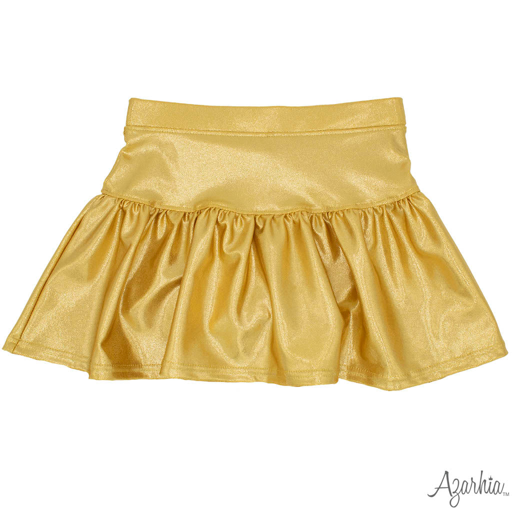 Shimmer Skort-Gold