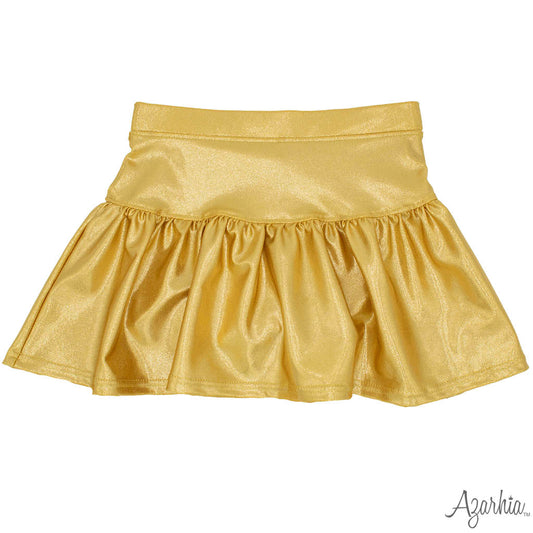 Shimmer Skort-Gold