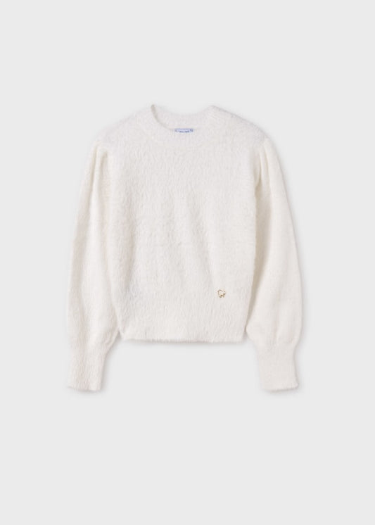 Fuzzy Sweater-Ivory