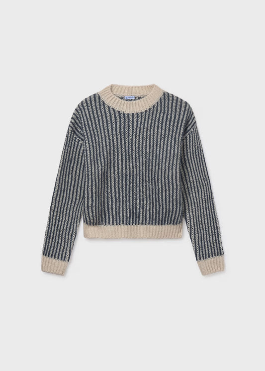 Stripe Sweater-Blue