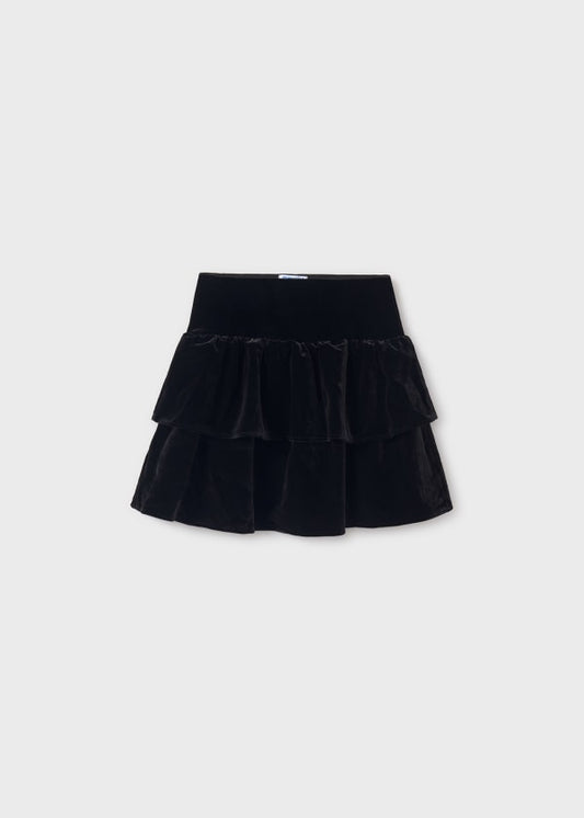 Velvet Skirt-Black