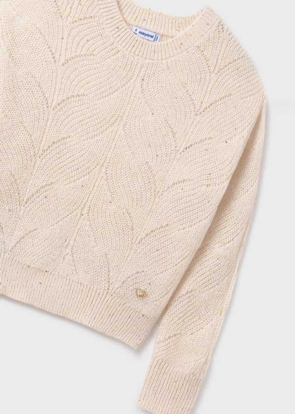 Sequin Sweater-Cream