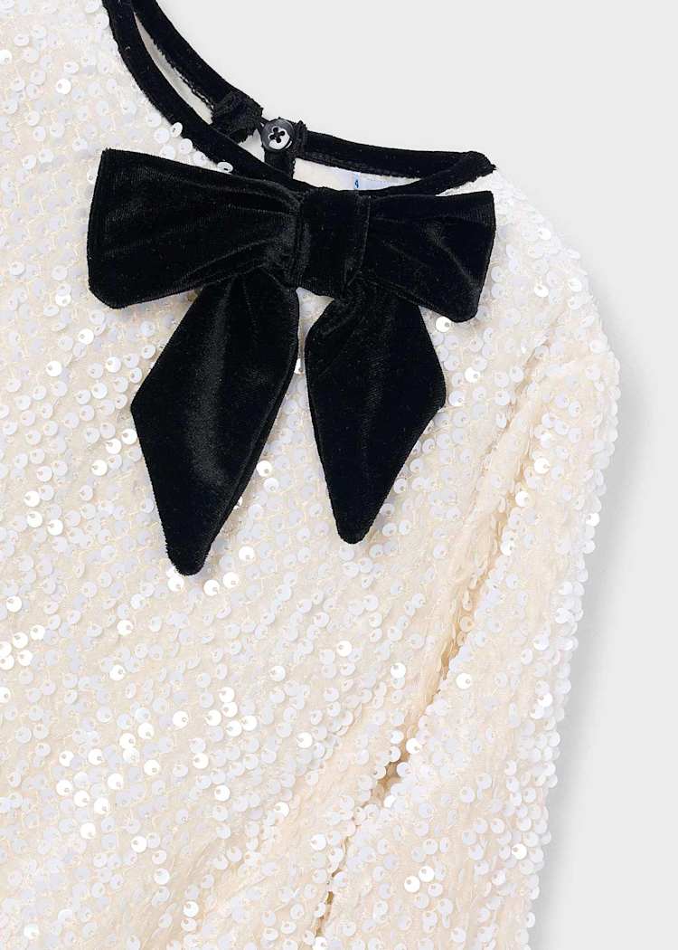 Ivory Sequin Dress