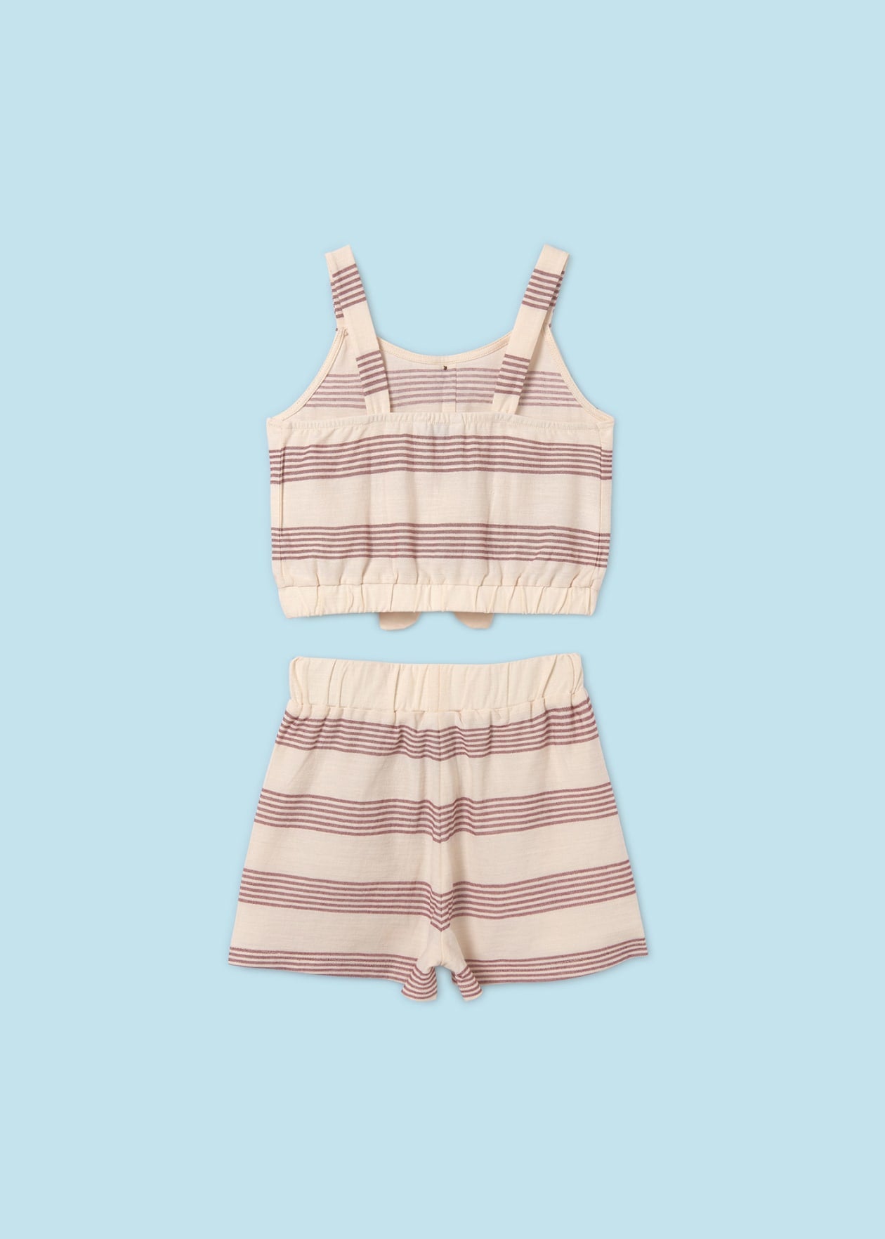 Striped Knit Short Set