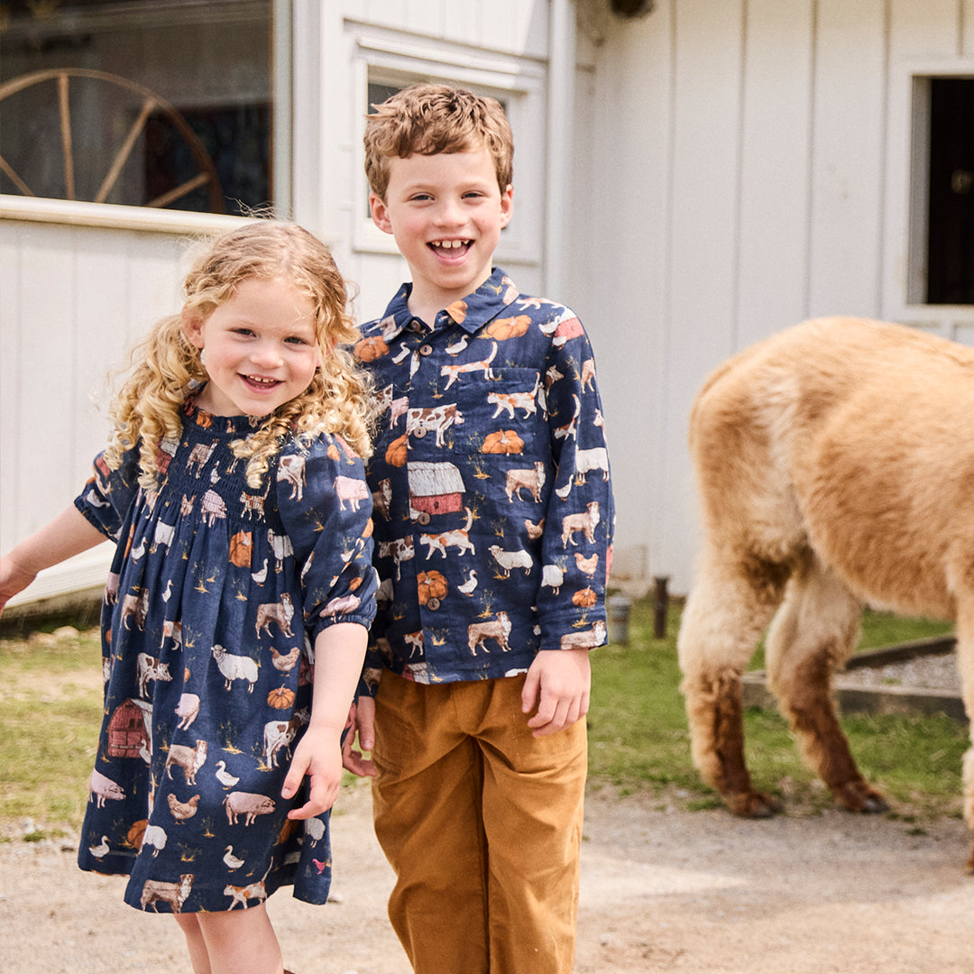 Stevie Puff Sleeve Dress - On The Farm