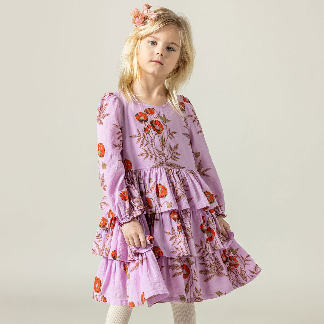 Fleur Dress-Lavender Poppy