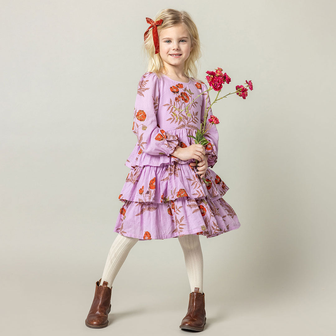 Fleur Dress-Lavender Poppy