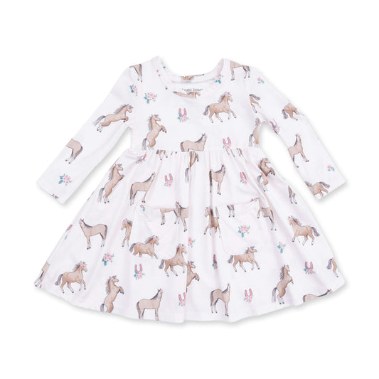 I Love Horses Twirly Dress