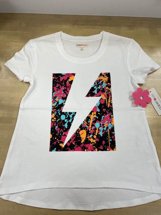 Splatter Paint Lightning Bolt Tee