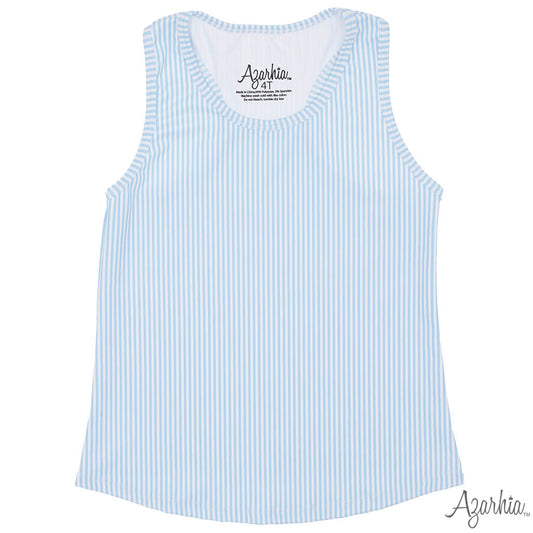 Light Blue Striped Tank
