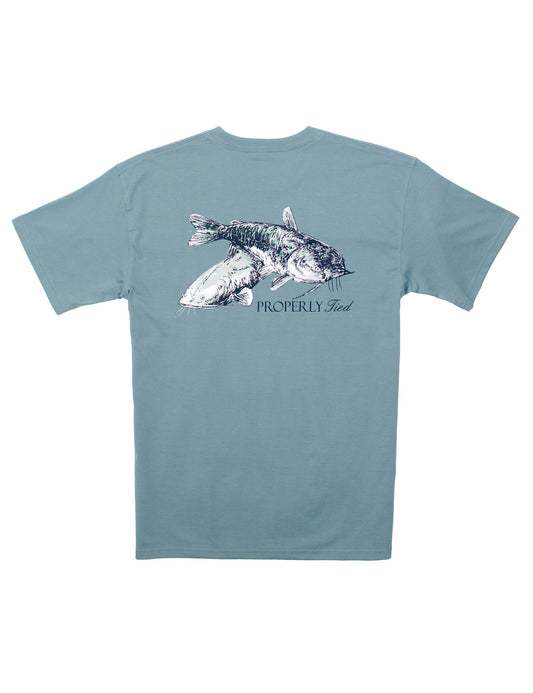 Mudcat S/S Shirt-Steel Blue
