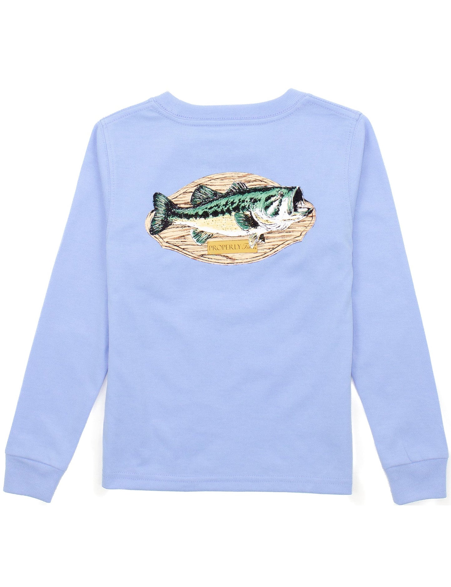 Bass Mount L/S Tee-Light Blue