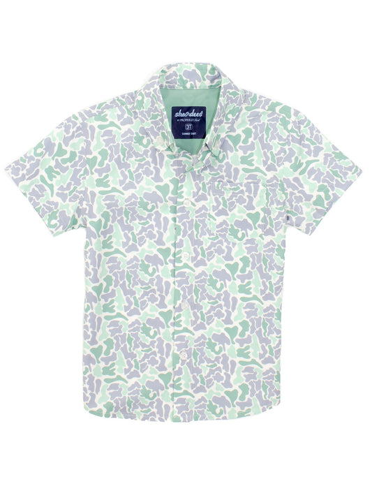 Shordees Summer Shirt-Sage Camo