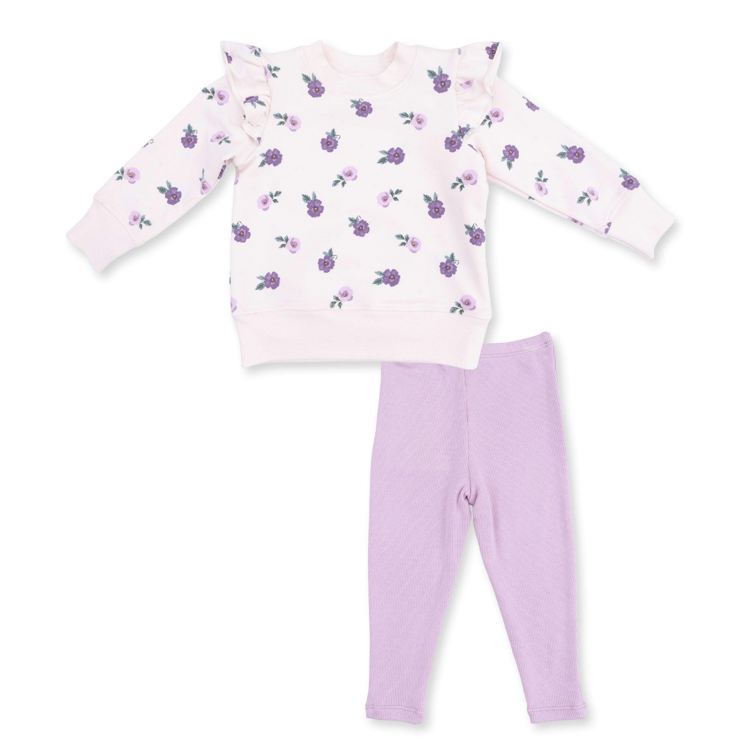 Violetta Floral Ruffle Sweatshirt & Legging