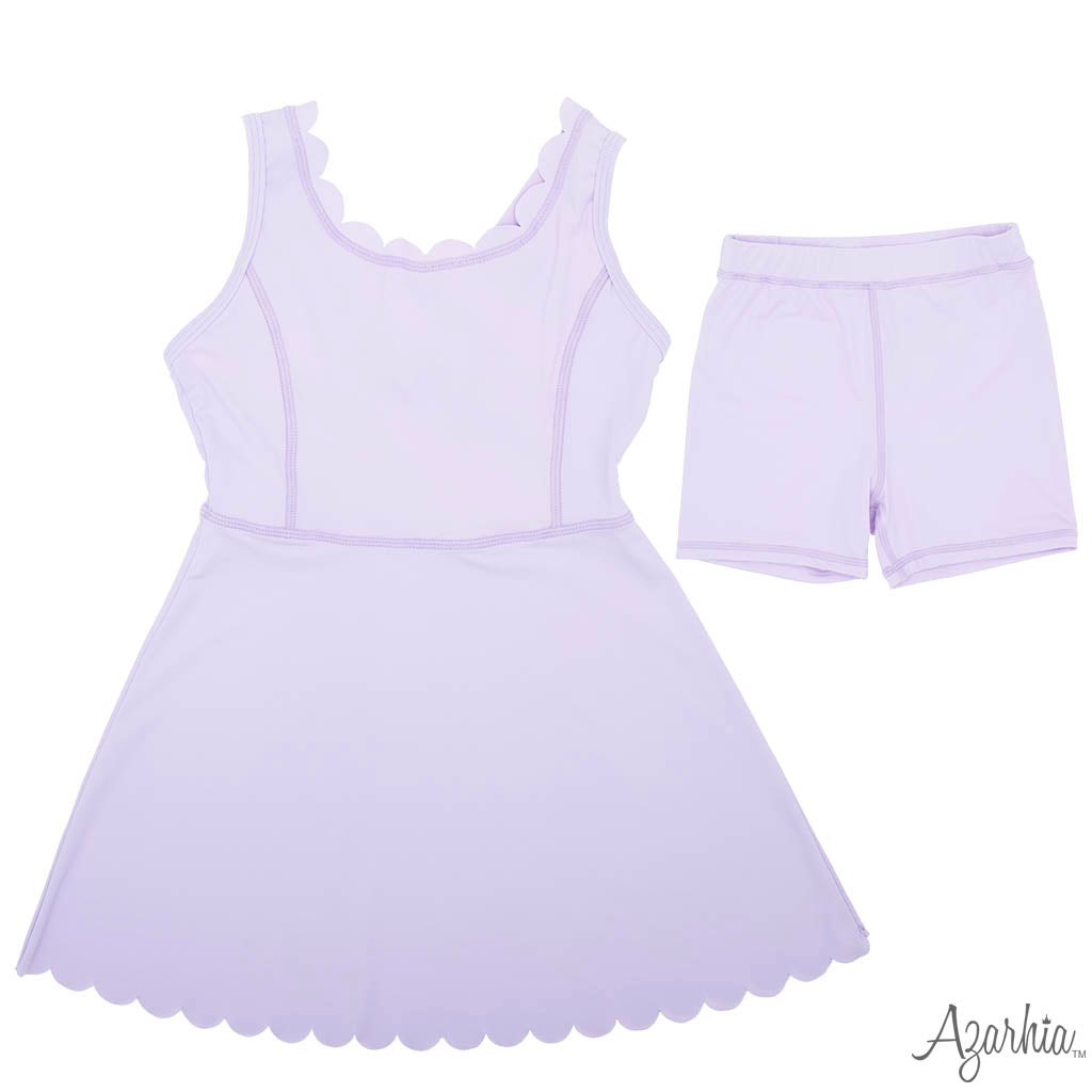 Scallop Dress Lavender