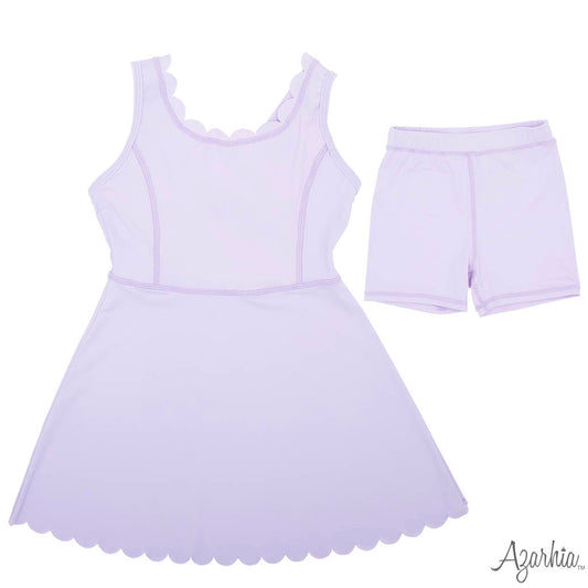 Scallop Dress Lavender