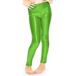 Shimmer Leggings-Lime Green