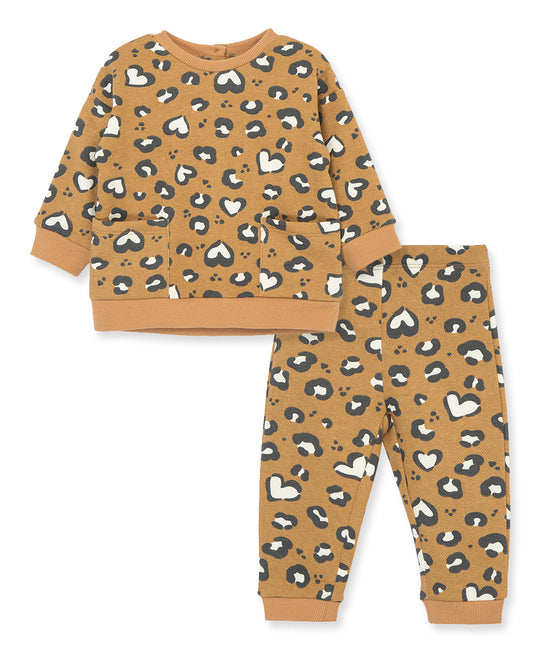 Leopard 2pc Sweatshirt Set