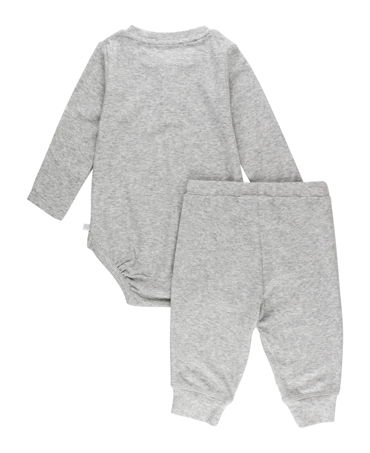 Rib Knit Henley Jogger Set