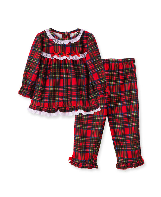 Girl Plaid PJ Set-Infant