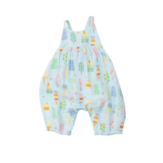 Fruit Dreams Popsicles Tie Back Romper