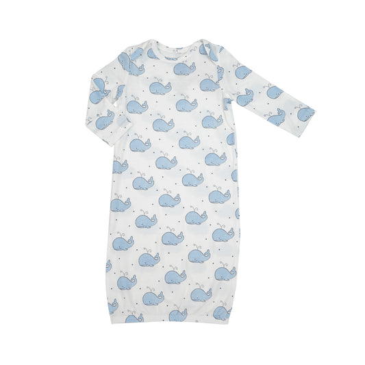 Bubbly Whale Gown-Blue